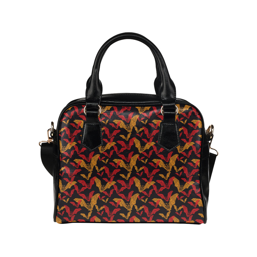 Bat Pattern Print Design 01 Shoulder Handbag