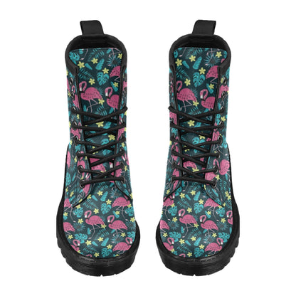 Flamingo Print Pattern Women's Boots
