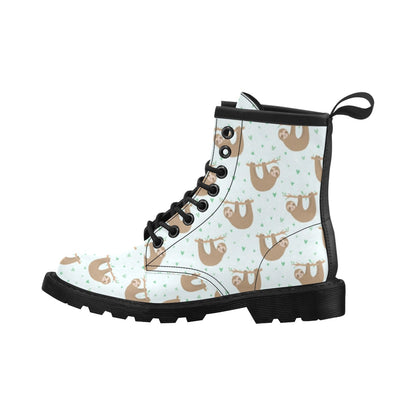 Sloth Print Design LKS308 Women's Boots