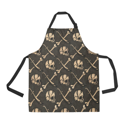 Pirate Pattern Print Design A03 Apron with Pocket