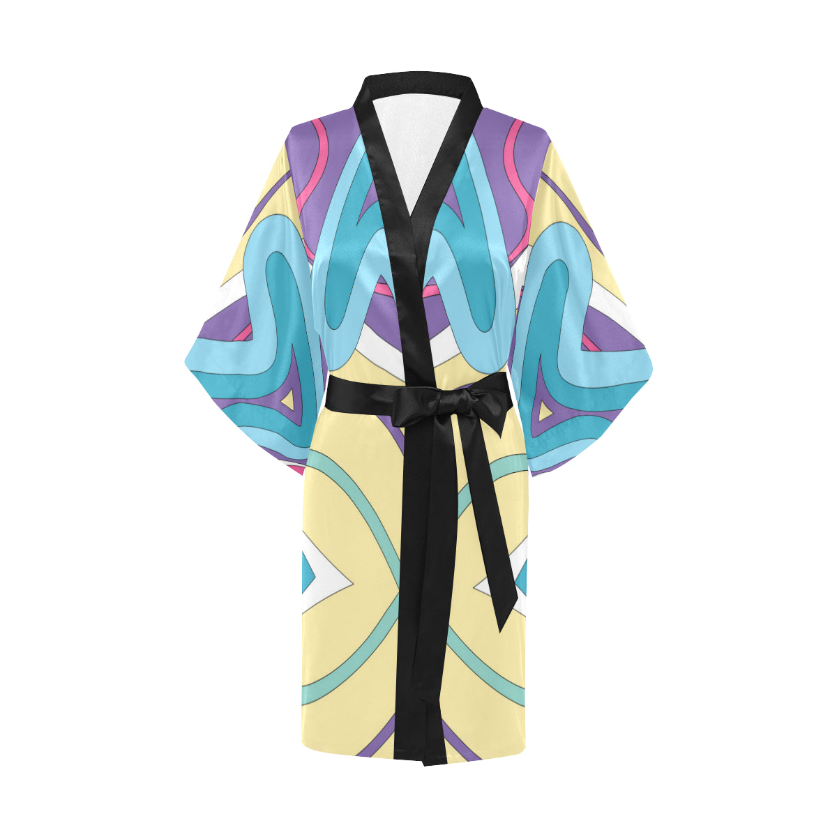 Pucci Pattern Print Design A01 Women's Short Kimono