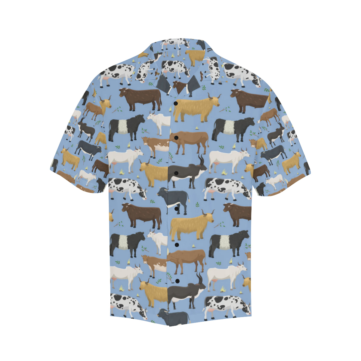 Cattle Pattern Print Design 02 Men's Hawaiian Shirt