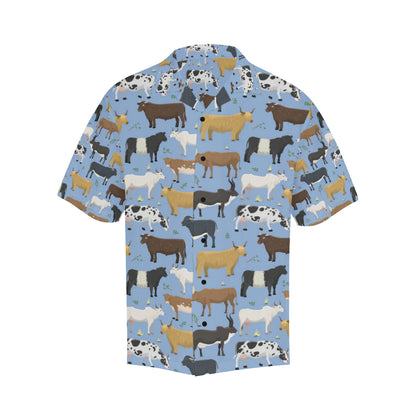 Cattle Pattern Print Design 02 Men's Hawaiian Shirt