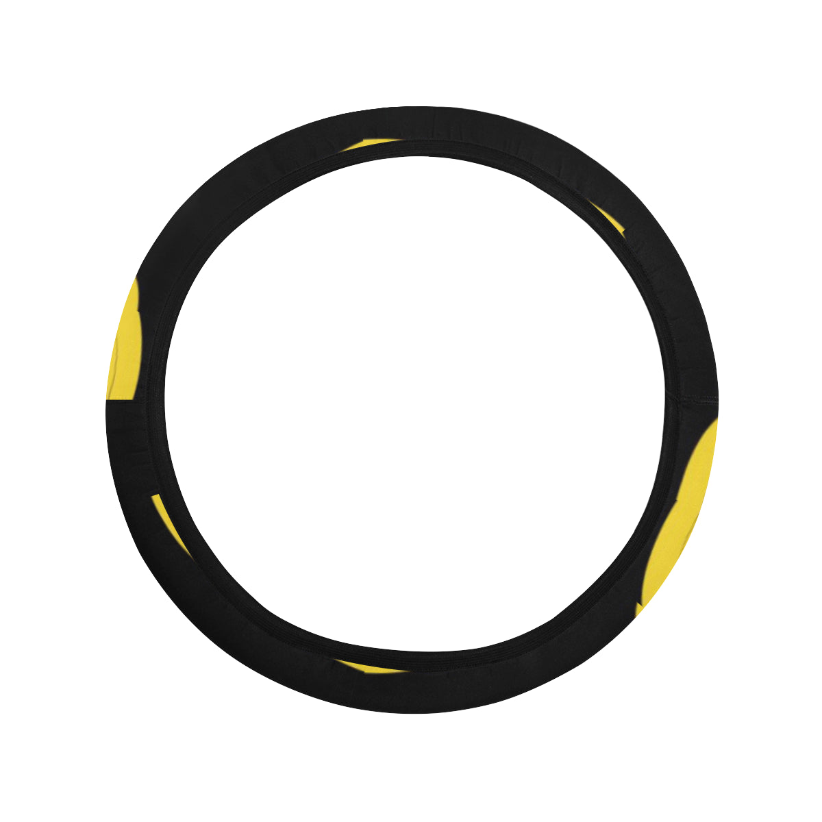 Banana Pattern Print Design BA05 Steering Wheel Cover with Elastic Edge