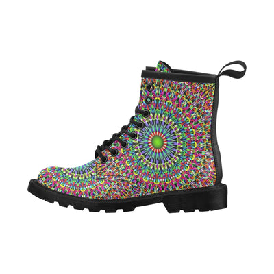 Bohemian Colorful Style Print Women's Boots