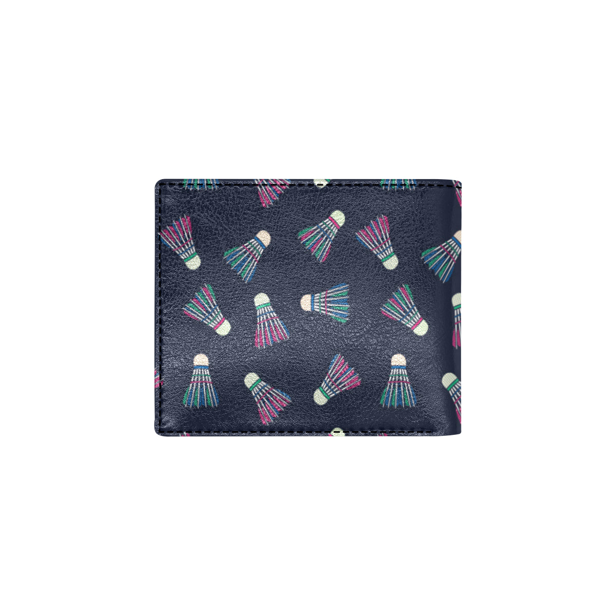 Badminton Ball Pattern Print Design 02 Men's ID Card Wallet