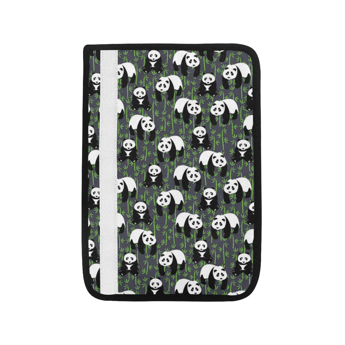 Panda Bear Bamboo Themed Print Car Seat Belt Cover