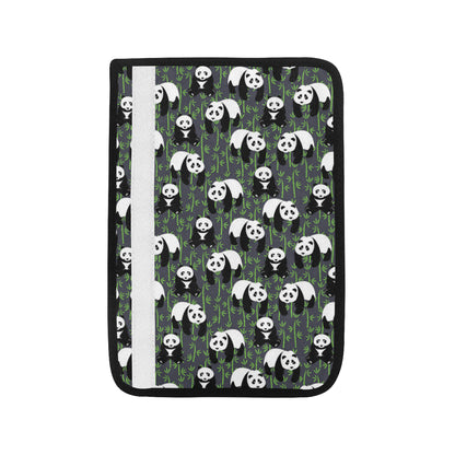 Panda Bear Bamboo Themed Print Car Seat Belt Cover
