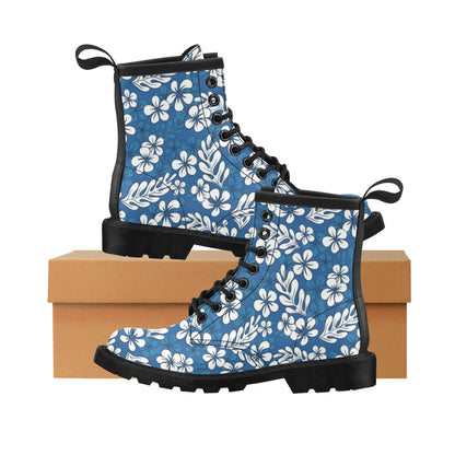 Plumeria Pattern Print Design PM015 Women's Boots