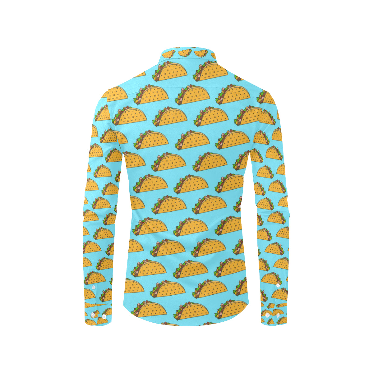 Taco Pattern Print Design TC03 Men's Long Sleeve Shirt