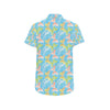 Butterfly Pattern Print Design 05 Men's Short Sleeve Button Up Shirt