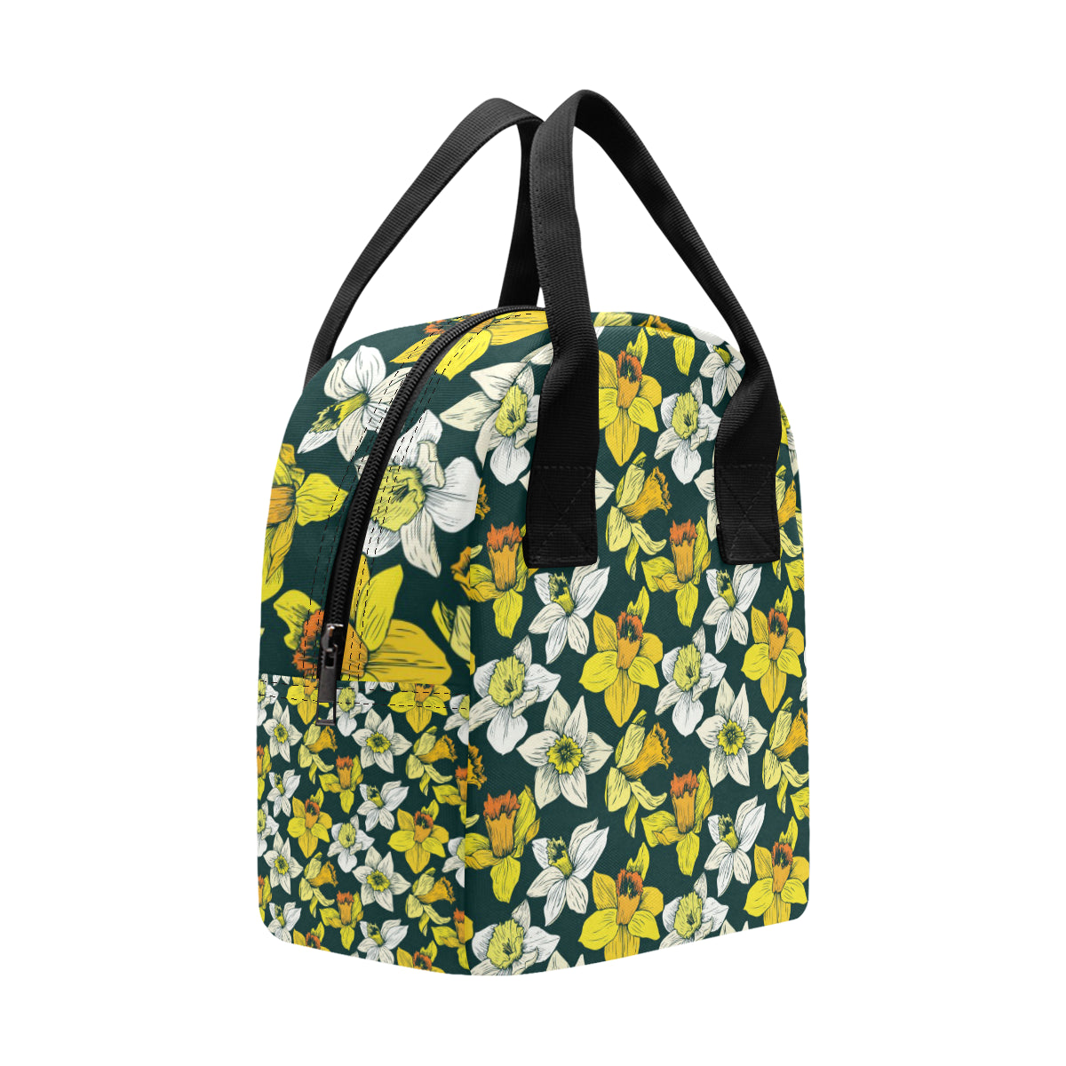 Daffodils Pattern Print Design DF02 Insulated Lunch Bag