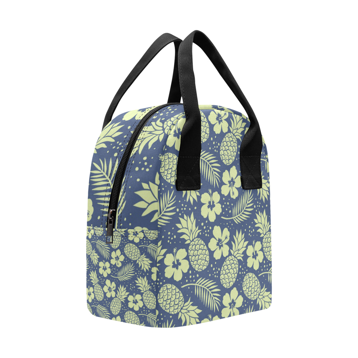 Pineapple Pattern Print Design PP07 Insulated Lunch Bag