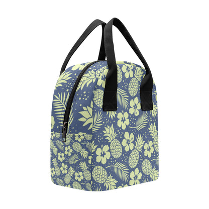 Pineapple Pattern Print Design PP07 Insulated Lunch Bag