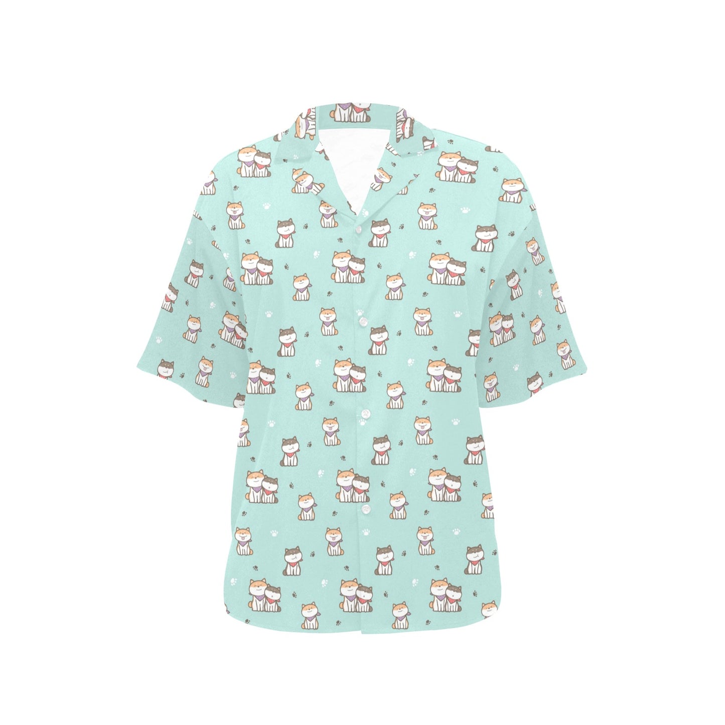 Shiba Inu Print Design LKS302 Women's Hawaiian Shirt