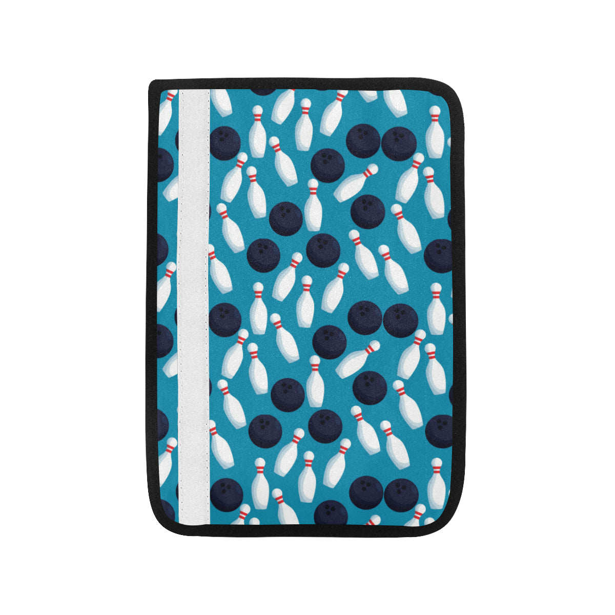 Bowling Pin Pattern Print Design 010 Car Seat Belt Cover