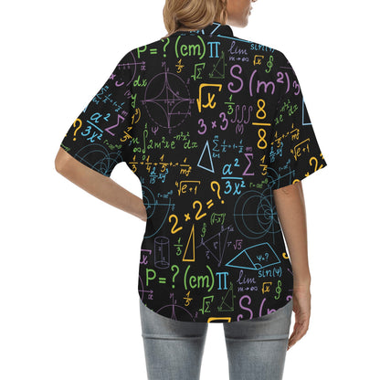 Math Pattern Print Design 03 Women's Hawaiian Shirt