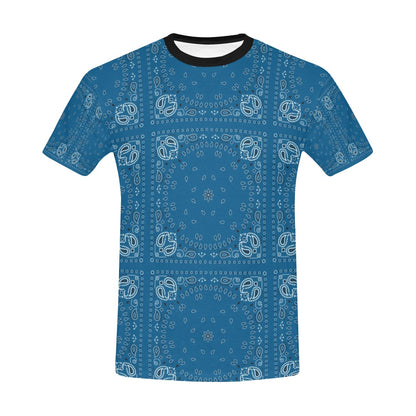 Bandana Blue Print Design LKS301 Men's All Over Print T-shirt