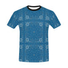 Bandana Blue Print Design LKS301 Men's All Over Print T-shirt