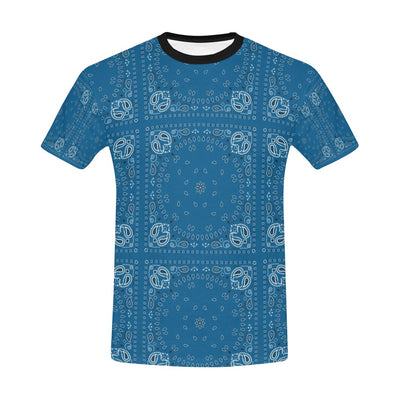 Bandana Blue Print Design LKS301 Men's All Over Print T-shirt