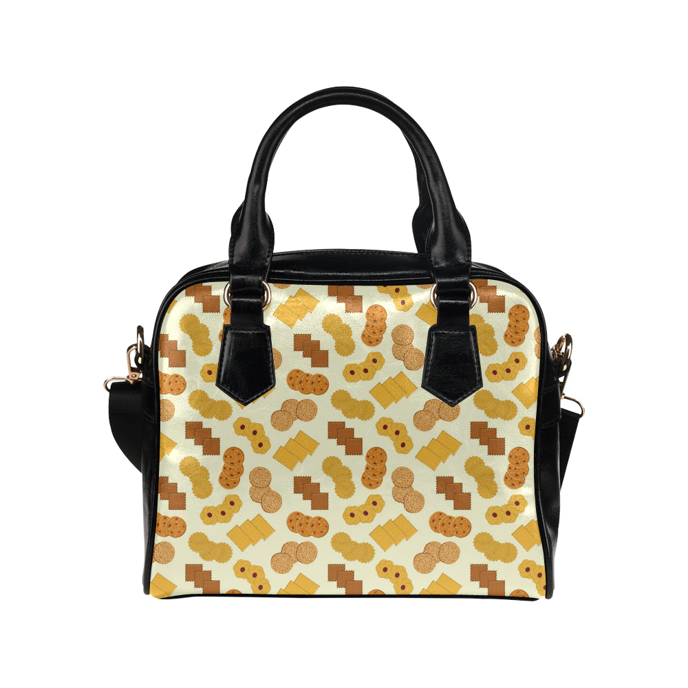 Cookie Pattern Print Design 06 Shoulder Handbag