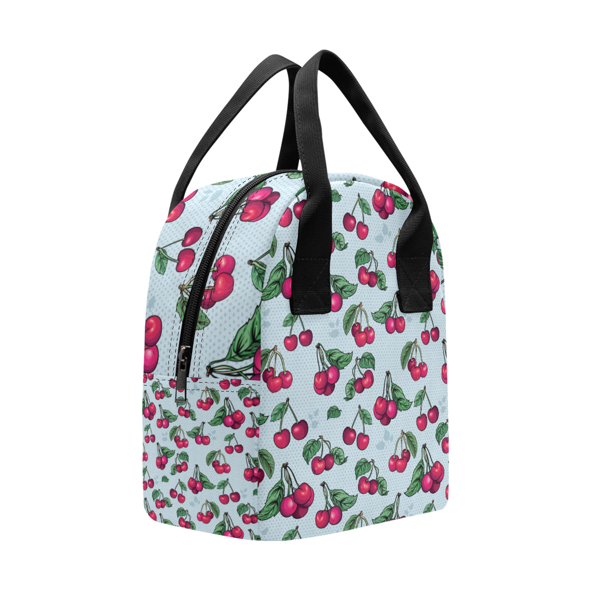 Cherry Pattern Print Design CH01 Insulated Lunch Bag