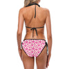 Heart Pink Pattern Print Design HE06 Bikini