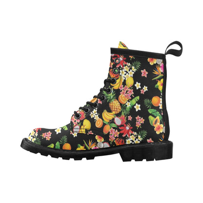 Tropical Fruits Pattern Print Design TF02 Women's Boots