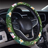 Giraffe Jungle Design Print Steering Wheel Cover with Elastic Edge