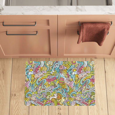 Hippie Print Design LKS301 Kitchen Mat
