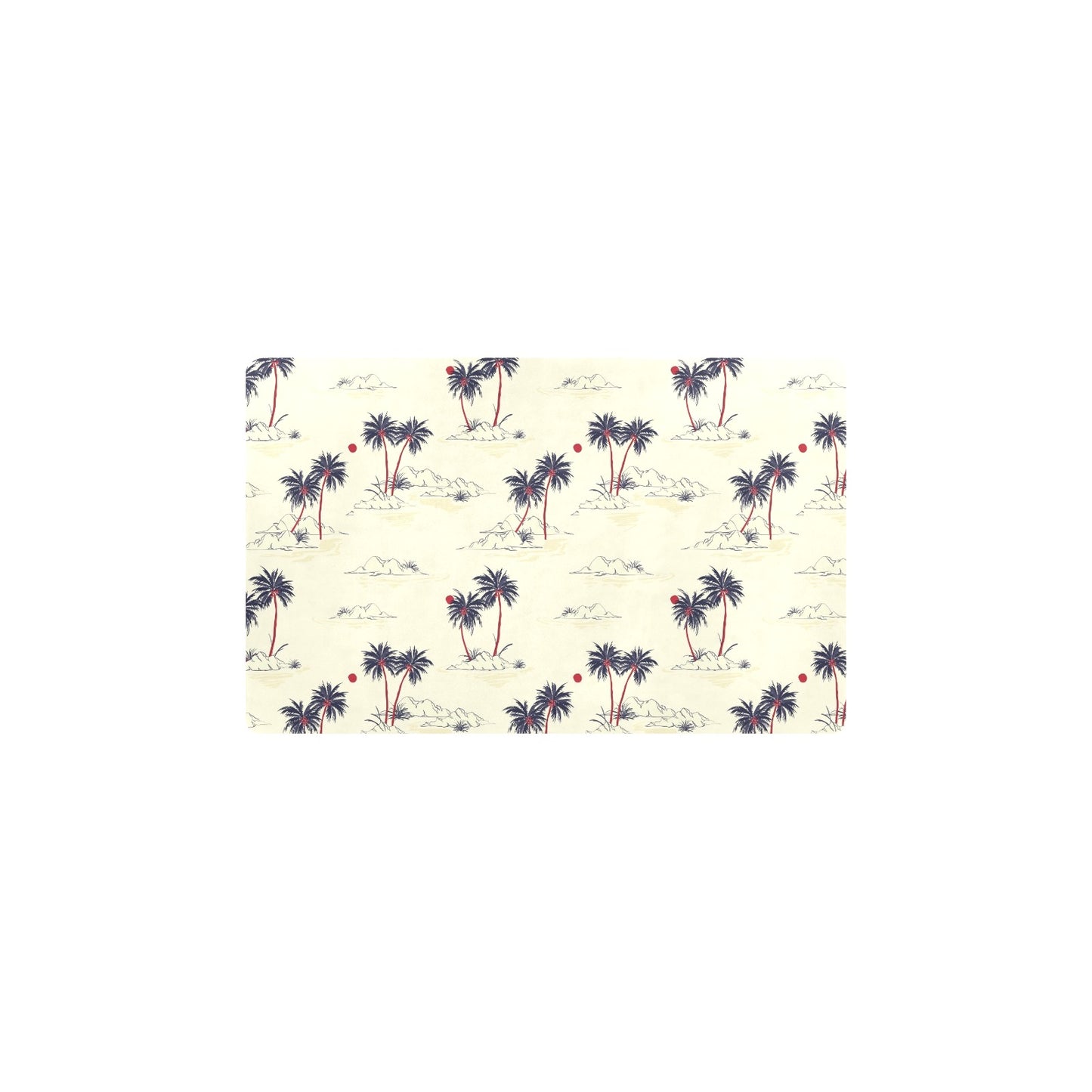 Palm Tree Pattern Print Design PT08 Kitchen Mat