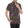 Music note Pattern Print Design A01 Men's Short Sleeve Button Up Shirt