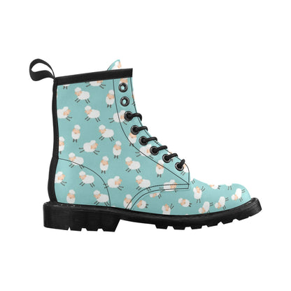 Sheep Print Design LKS406 Women's Boots