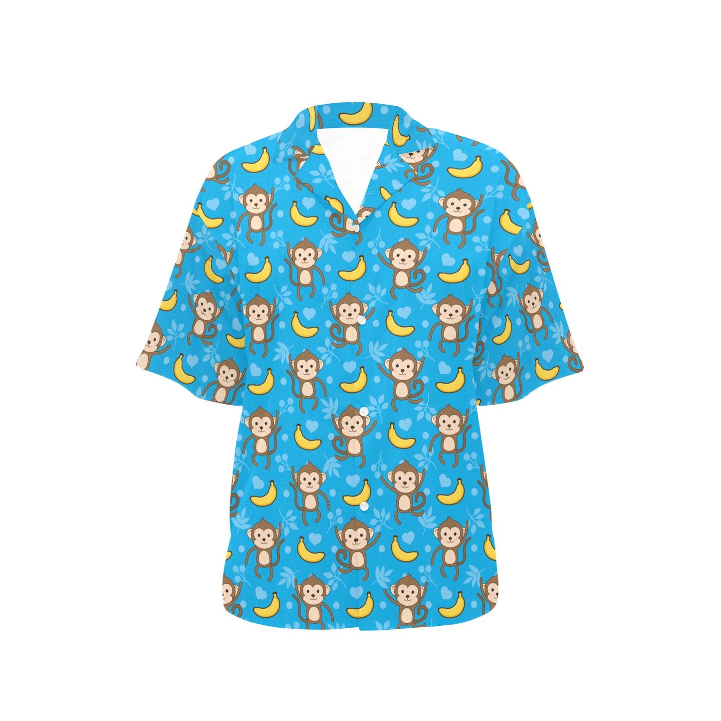 Monkey Pattern Print Design 05 Women's Hawaiian Shirt