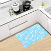 Ocean Wave Pattern Print Design A01 Kitchen Mat