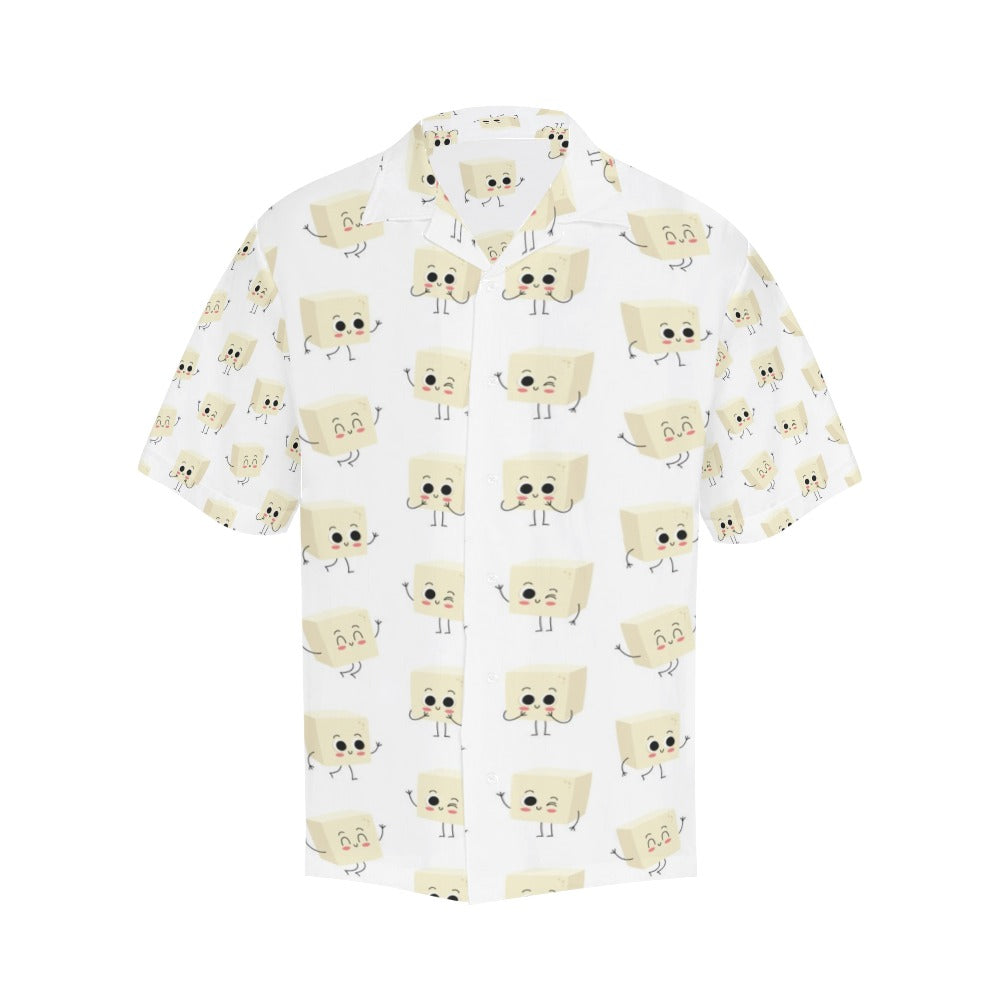 Tofu Print Design LKS301 Men's Hawaiian Shirt