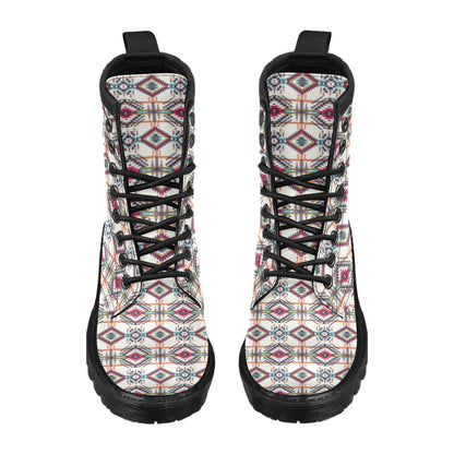 Indian Navajo Art Themed Design Print Women's Boots
