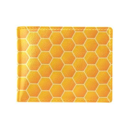 Honey Bee Honeycomb Print Design LKS3011 Men's ID Card Wallet