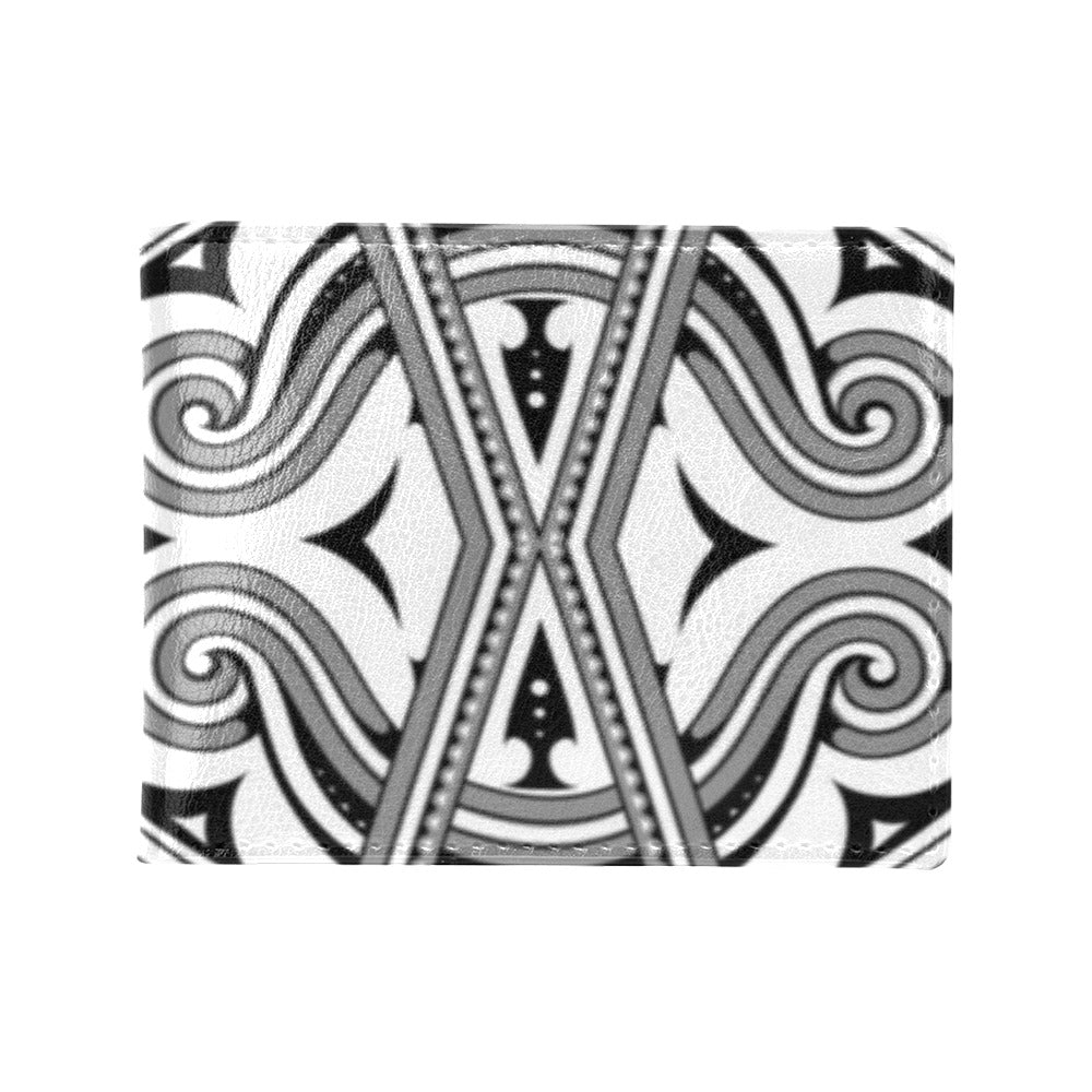 Samoan Pattern Print Design LKS302 Men's ID Card Wallet