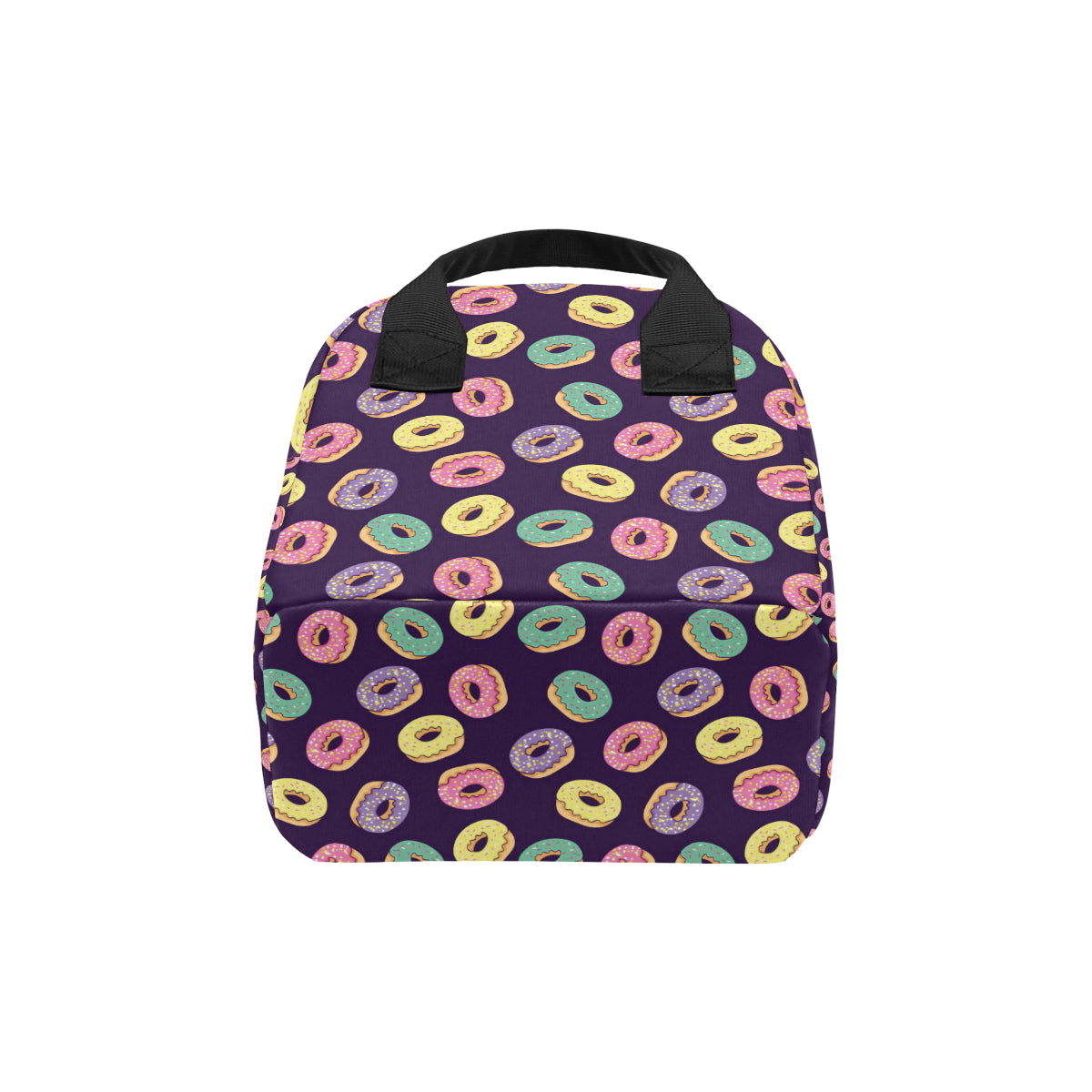 Donut Pattern Print Design DN08 Insulated Lunch Bag