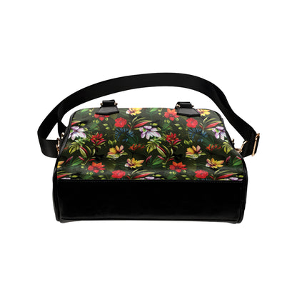 Magnolia Pattern Print Design 02 Shoulder Handbag