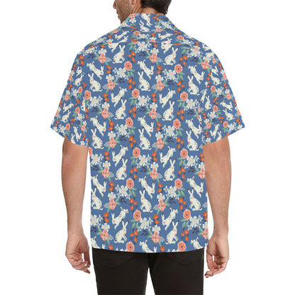 Bunny Pattern Print Design 07 Men's Hawaiian Shirt