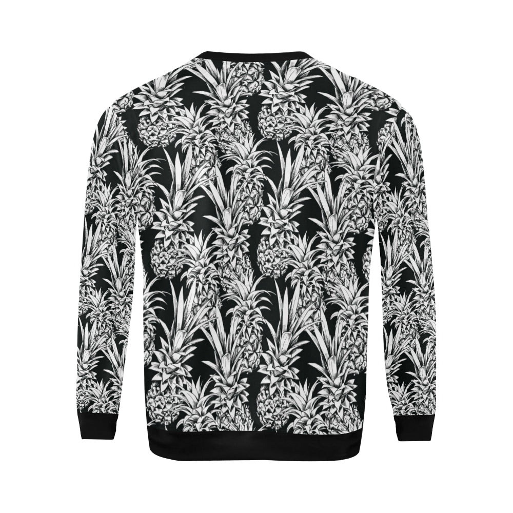 Pineapple Pattern Print Design PP08 Men Long Sleeve Sweatshirt