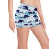 Bear Pattern Print Design BE01 Yoga Shorts