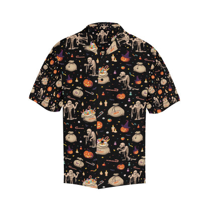Mummy Halloween Print Design LKS303 Men's Hawaiian Shirt