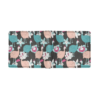 Guinea Fowl Pattern Print Design 03 Men's ID Card Wallet