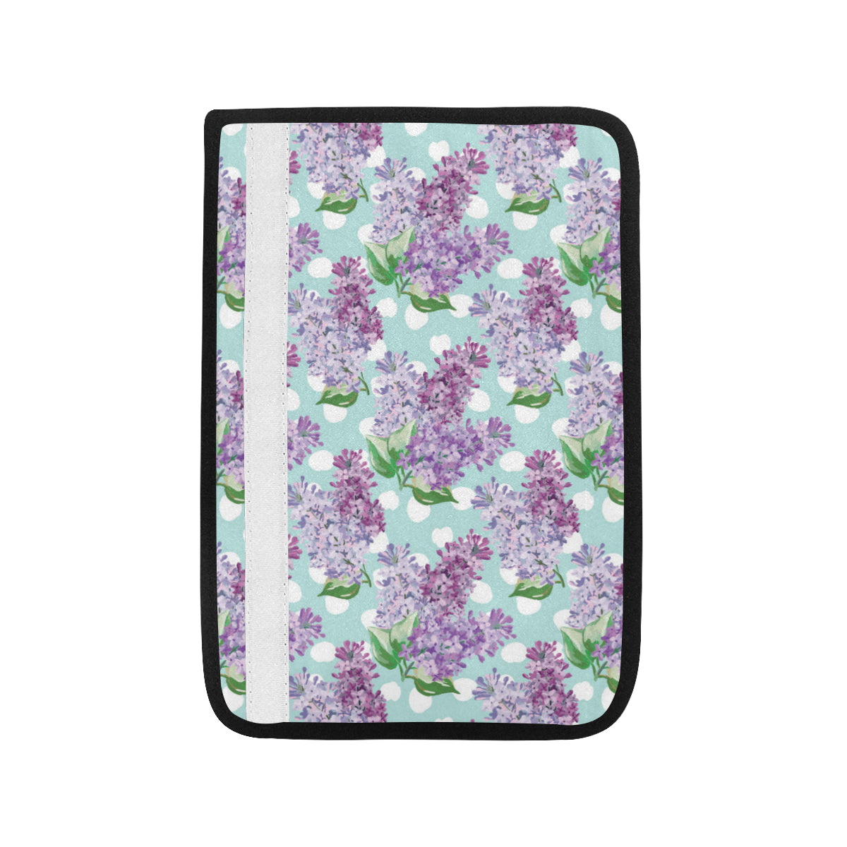 Lilac Pattern Print Design 02 Car Seat Belt Cover