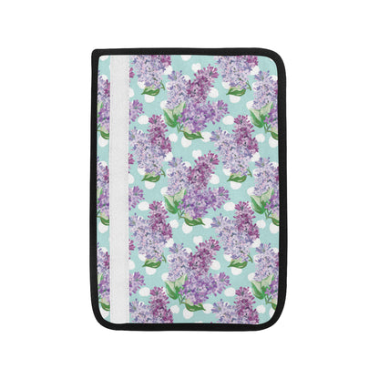 Lilac Pattern Print Design 02 Car Seat Belt Cover
