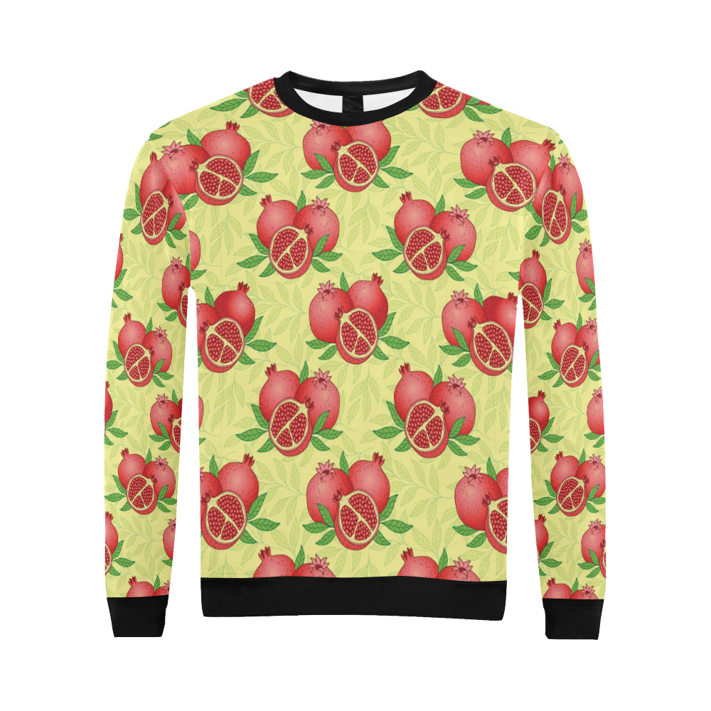 Pomegranate Pattern Print Design PG07 Men Long Sleeve Sweatshirt
