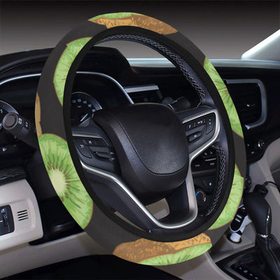 Kiwi Pattern Print Design KW03 Steering Wheel Cover with Elastic Edge